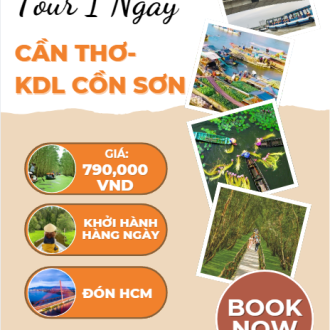 Cần Thơ-KDL Cồn Sơn 1 Ngày
