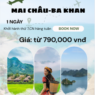 Mai Châu-Ba Khan 1 Ngày