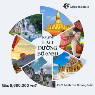 Du Lịch Lào đường bộ 6N5Đ