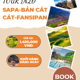 Sapa-Cát Cát-Fanssipan 1N2Đ