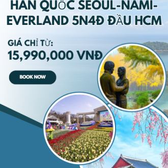 HÀN QUỐC SEOUL-NAMI-EVERLAND 5N4Đ ĐẦU HCM