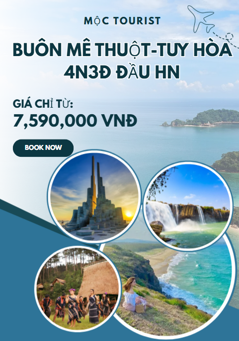 BUÔN MÊ THUỘT-TUY HÒA 4N3Đ ĐẦU HN