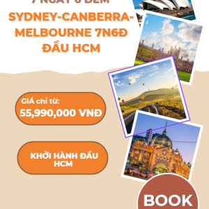 SYDNEY-CANBERRA-MELBOURNE 7N6Đ ĐẦU HCM