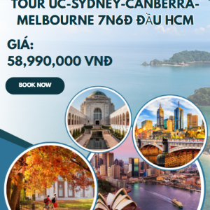 TOUR ÚC-SYDNEY-CANBERRA-MELBOURNE 7N6Đ ĐẦU HCM