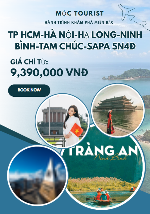 TP HCM-HÀ NỘI-HẠ LONG-NINH BÌNH-TAM CHÚC-SAPA 5N4Đ