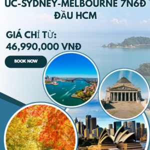 ÚC-SYDNEY-MELBOURNE 7N6Đ ĐẦU HCM..